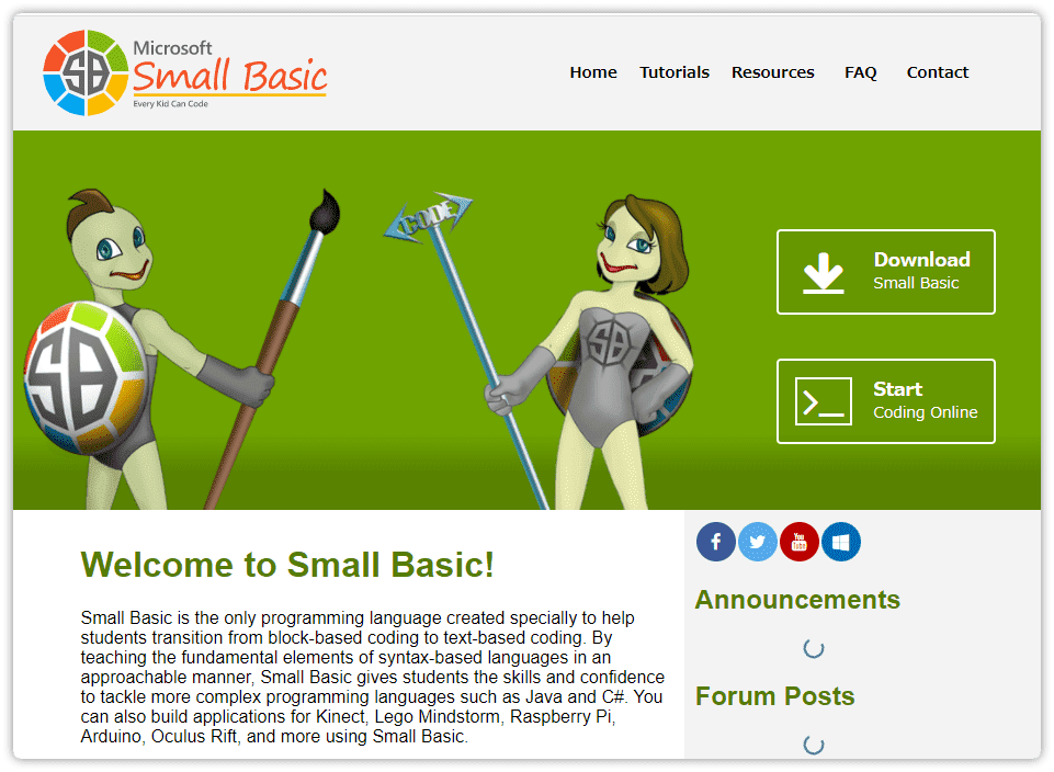 Small Basic 公式サイト