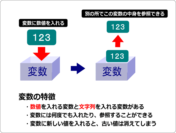 変数の特徴とは