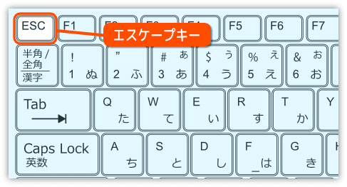 ESCキーの場所