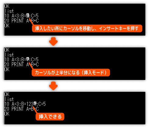 プログラムの挿入方法