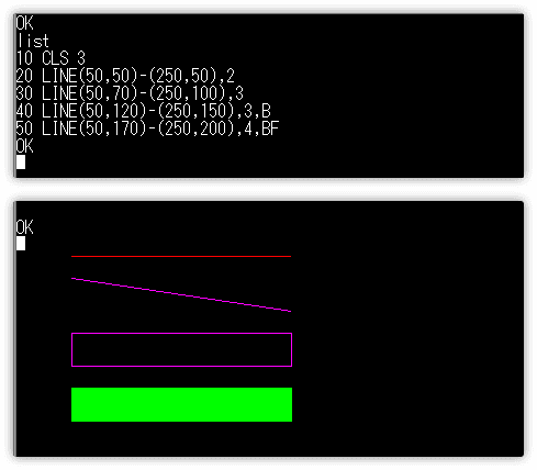 LINEで線を引く