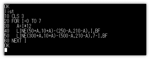 LINE命令で四角を描く