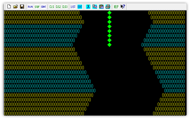 壁に２つの色を付ける