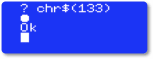 コードから記号を表示してみる