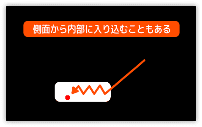 自機で玉を跳ね返す