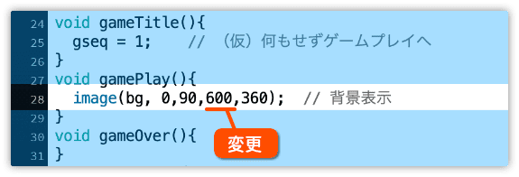 背景を拡大して表示する