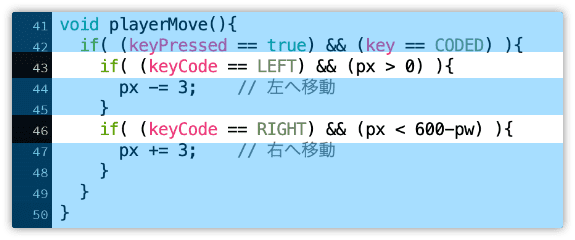 画面外へ出ないようにする