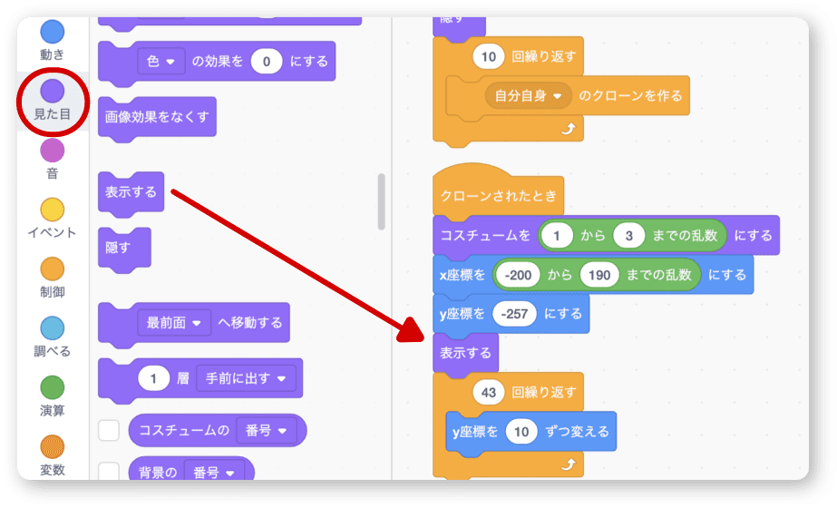 スプライトを表示する