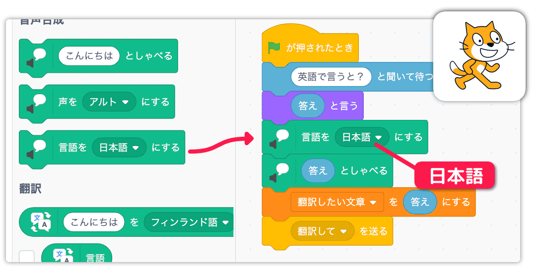 ネコに言語を日本語にするを追加する