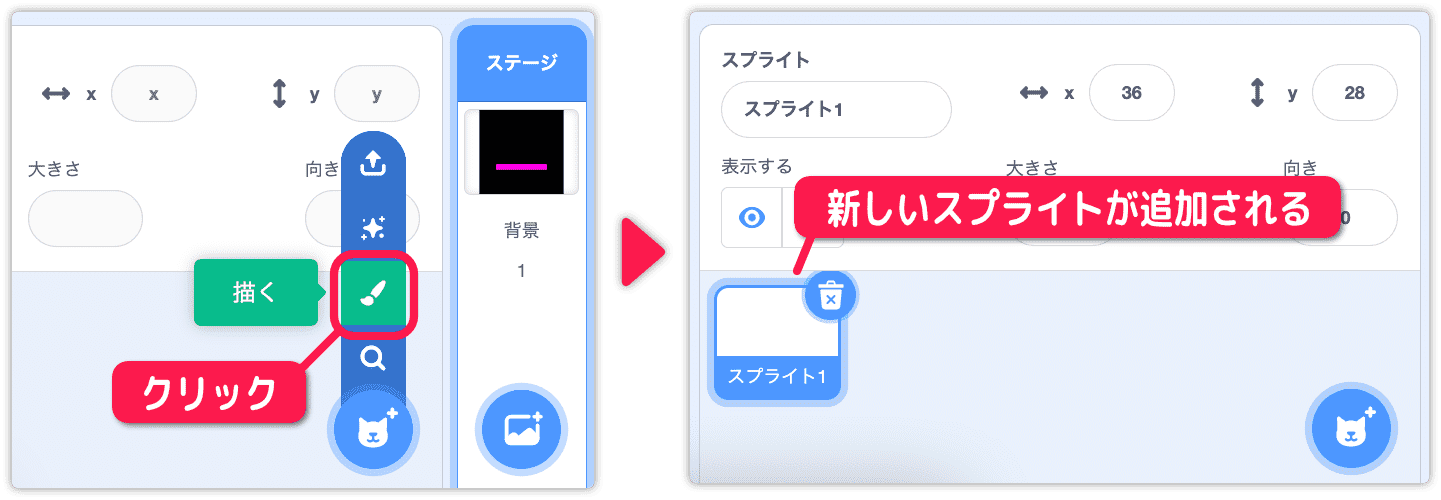 新しいスプライトを用意する