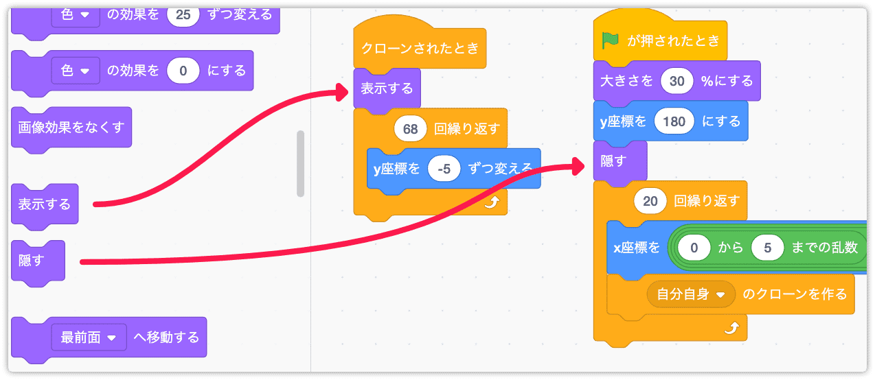 スプライトを隠す