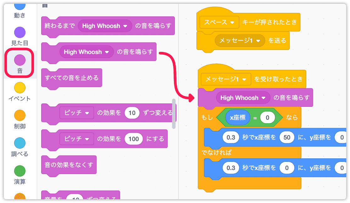 壁を動かすとき音を鳴らす