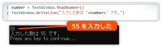 キーボードから入力する方法