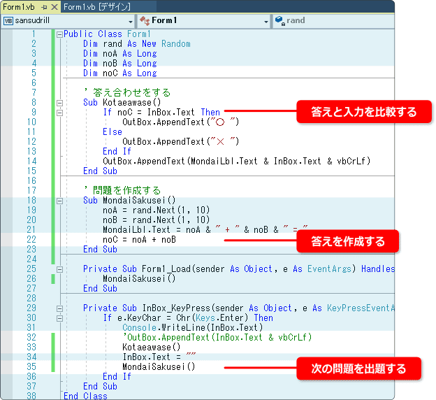 改行する所を意識する