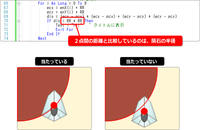 どの距離と比較するか