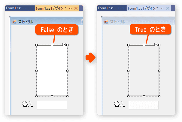 テキストボックスの色が変わる