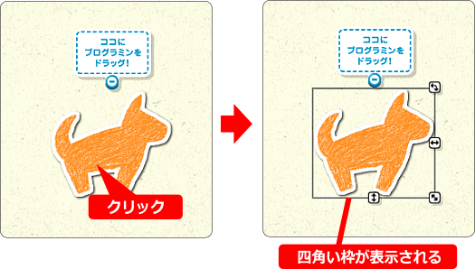 プログラミン 絵のサイズを変更するとき