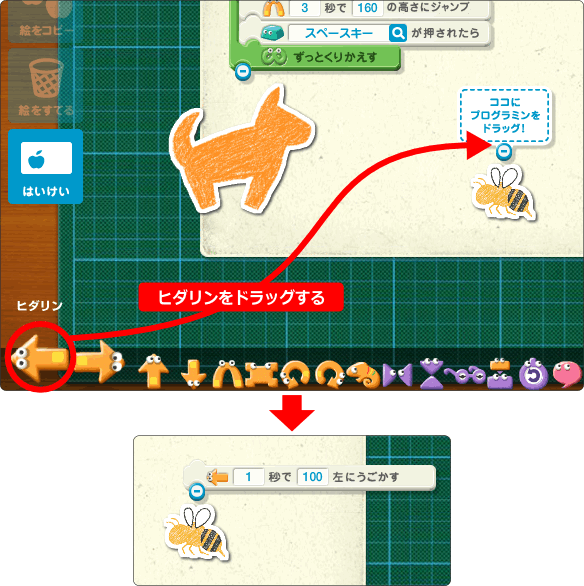 プログラミン 移動の方法