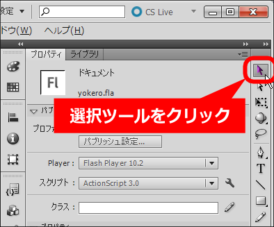 flash 選択ツール