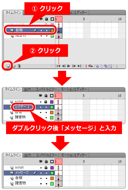 flash レイヤーの追加